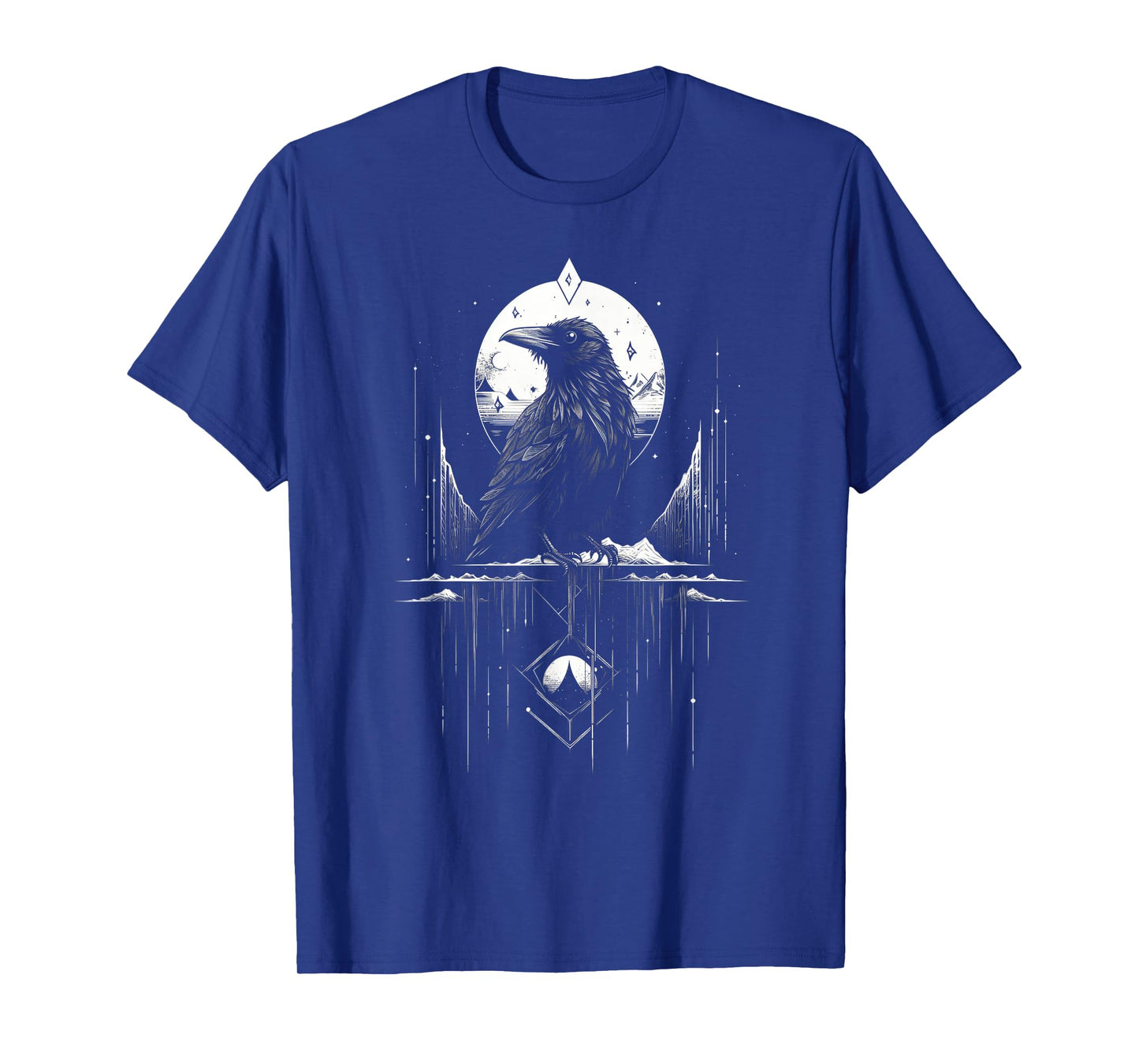 Raven Crow Dark Bird Witchcraft Omens Midnight T-Shirt