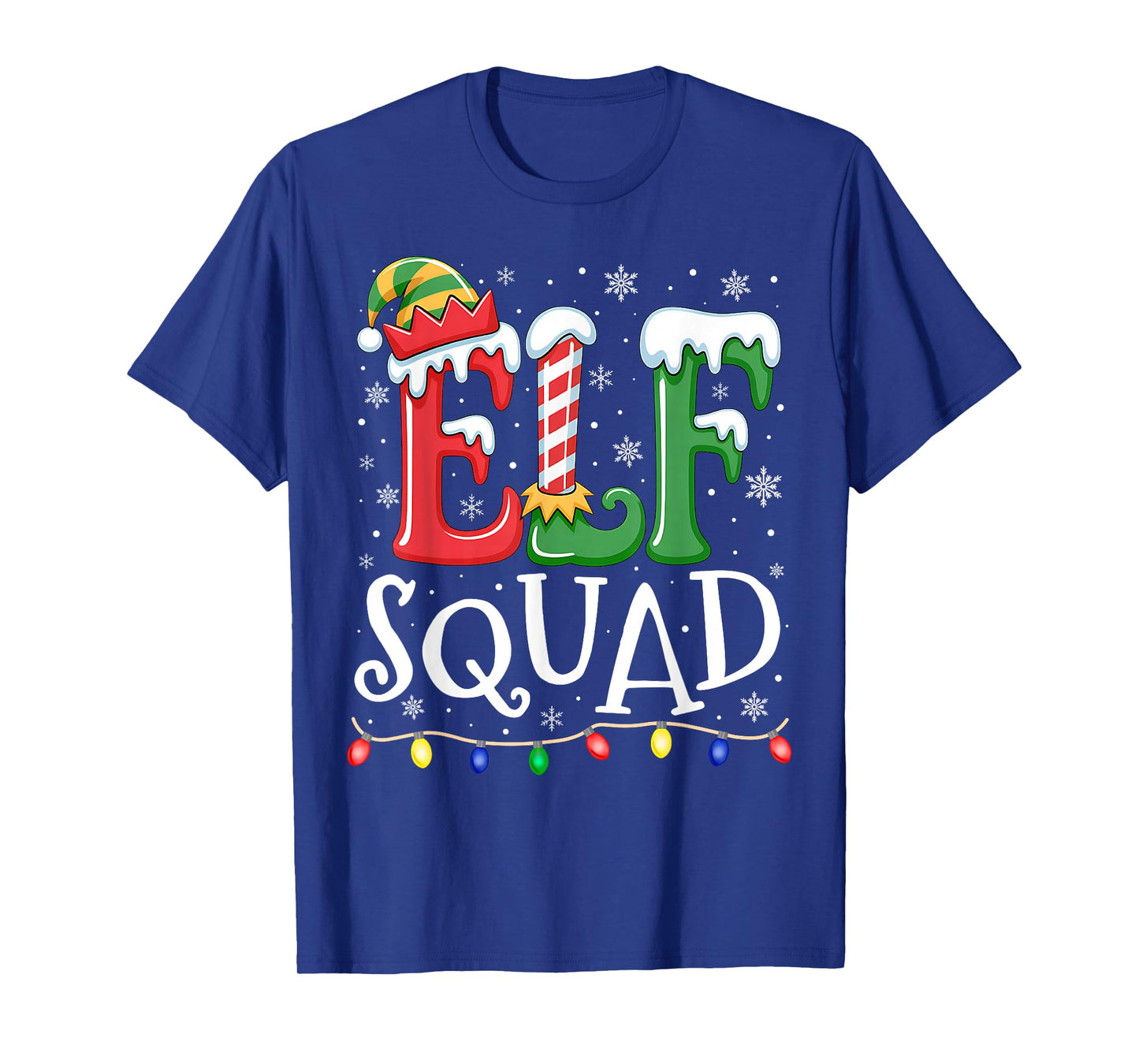 Elf Family Christmas Matching Pajamas Xmas Elf Squad T-Shirt