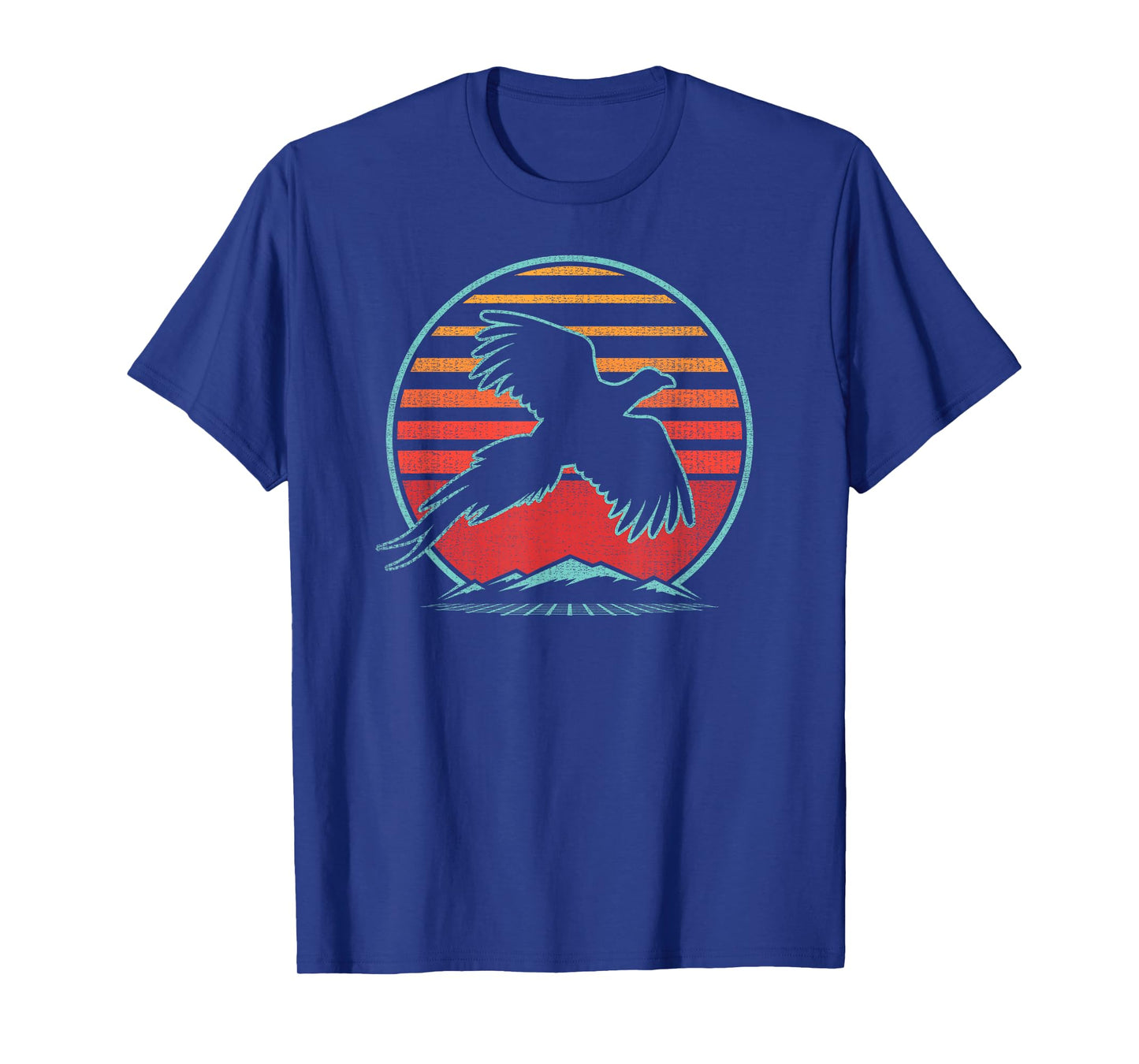 Pheasant Hunting Retro Vintage 80s Style Birding Gift T-Shirt