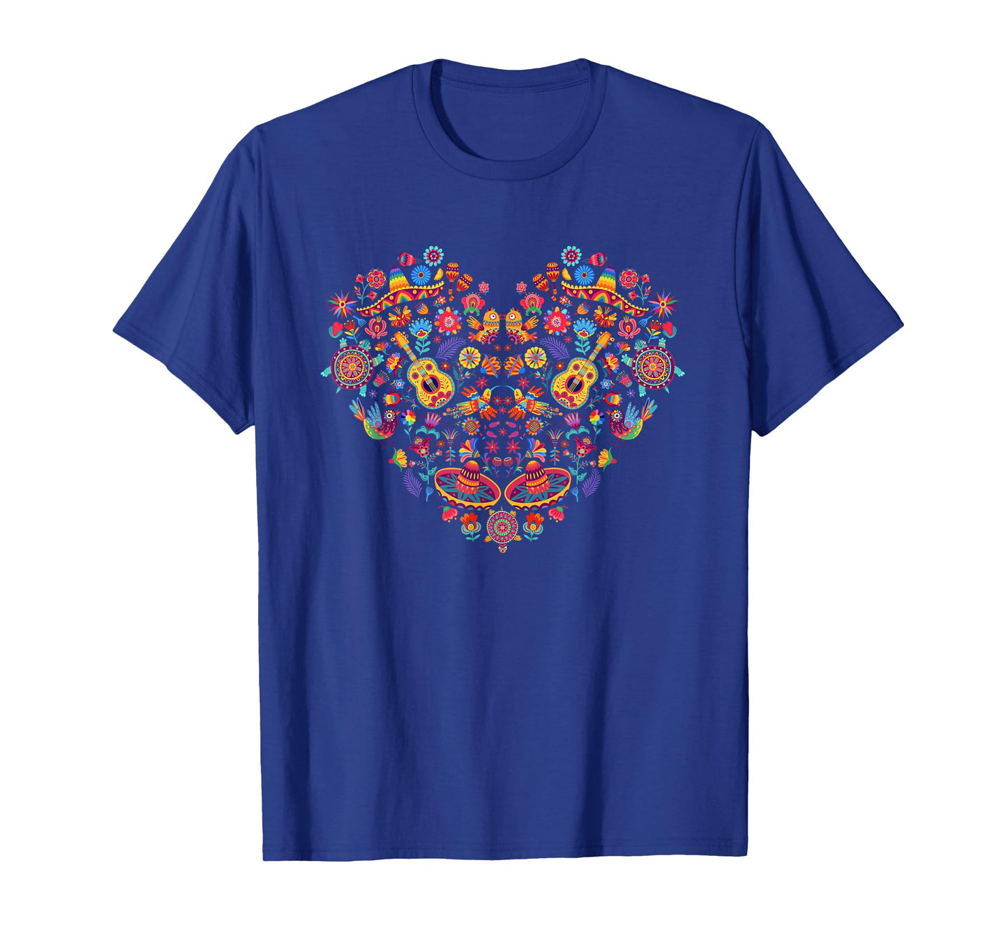 Alebrije, spirit animals, floral colorful design, latin art T-Shirt