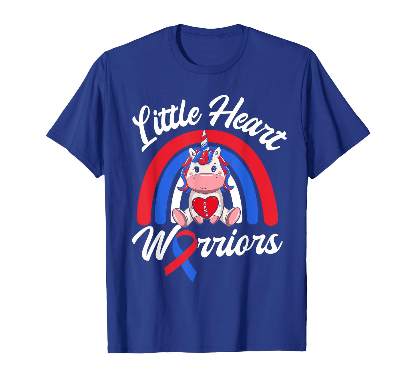 Kids CHD Awareness - Little Heart Warrior Magical Unicorn T-Shirt