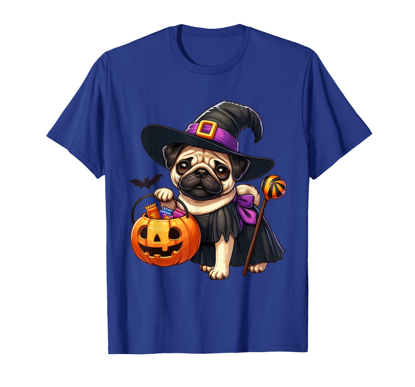 Pug Halloween Costume Witches For Lover Dog T-Shirt