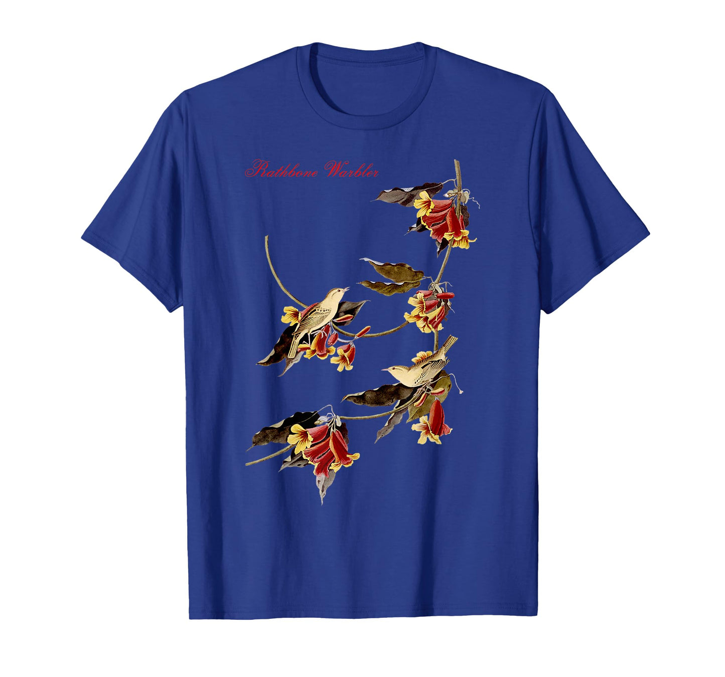 Audubon Rathbone Warbler North American Birds Education T-Shirt