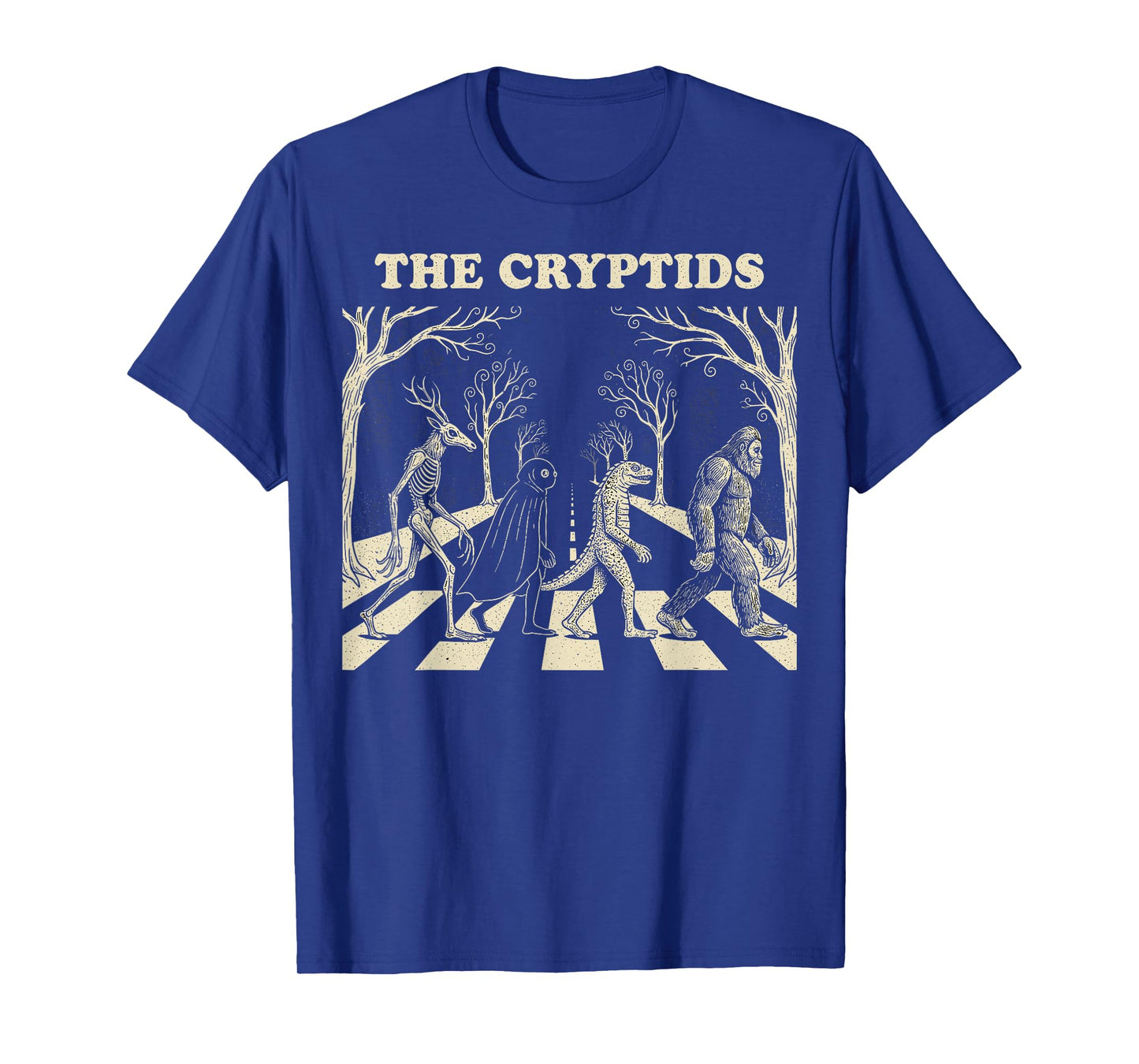 The Cryptids Funny Mythical Bigfoot Mothman Graphic T-Shirt