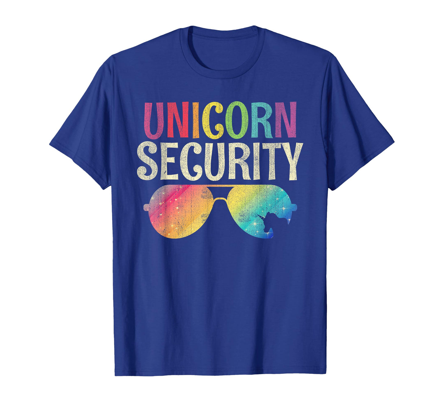Unicorn Security Funny Sunglasses Unicorn Kids T-Shirt