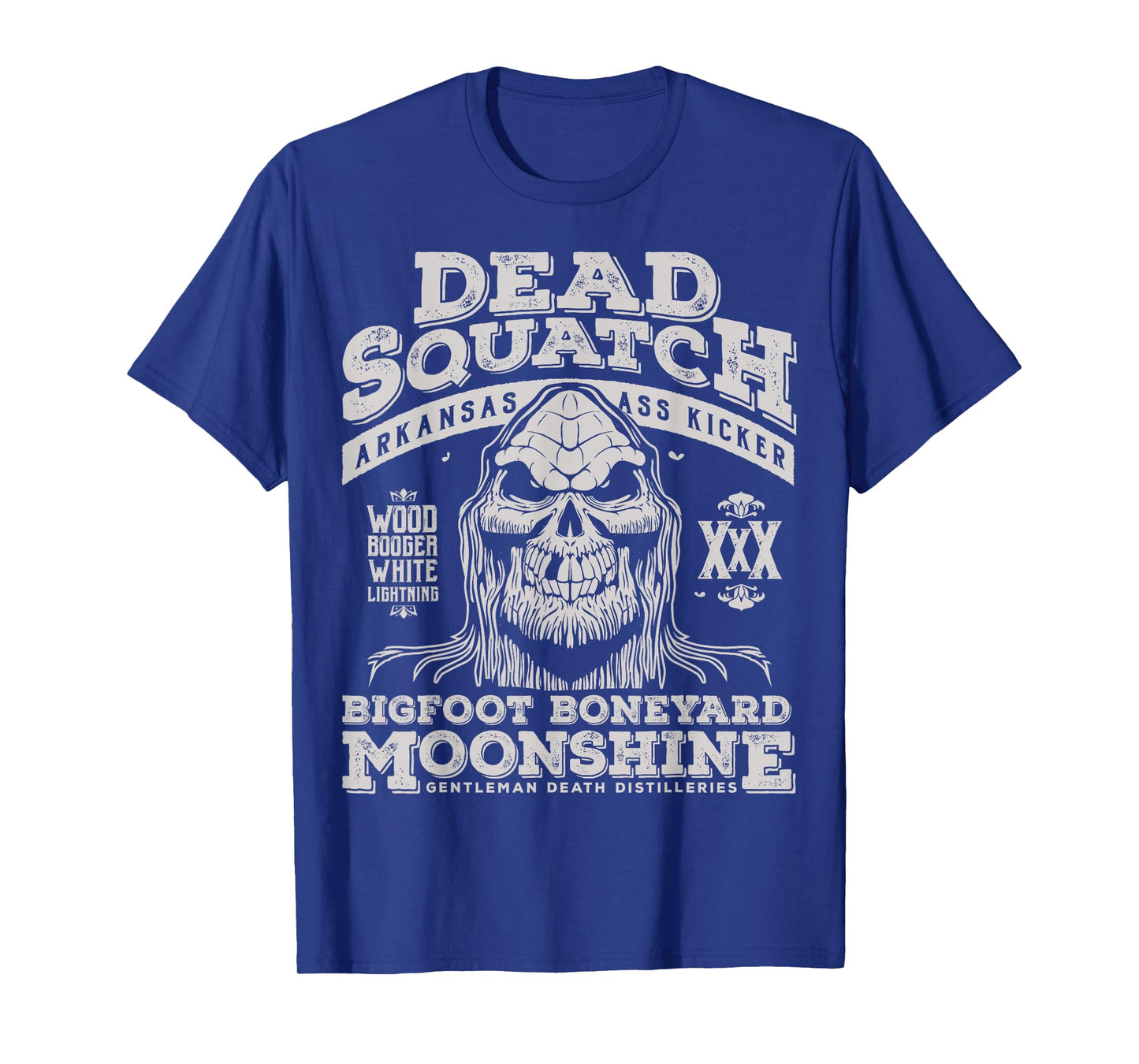 Dead Squatch Big Foot Boneyard Moonshine Halloween T-Shirt