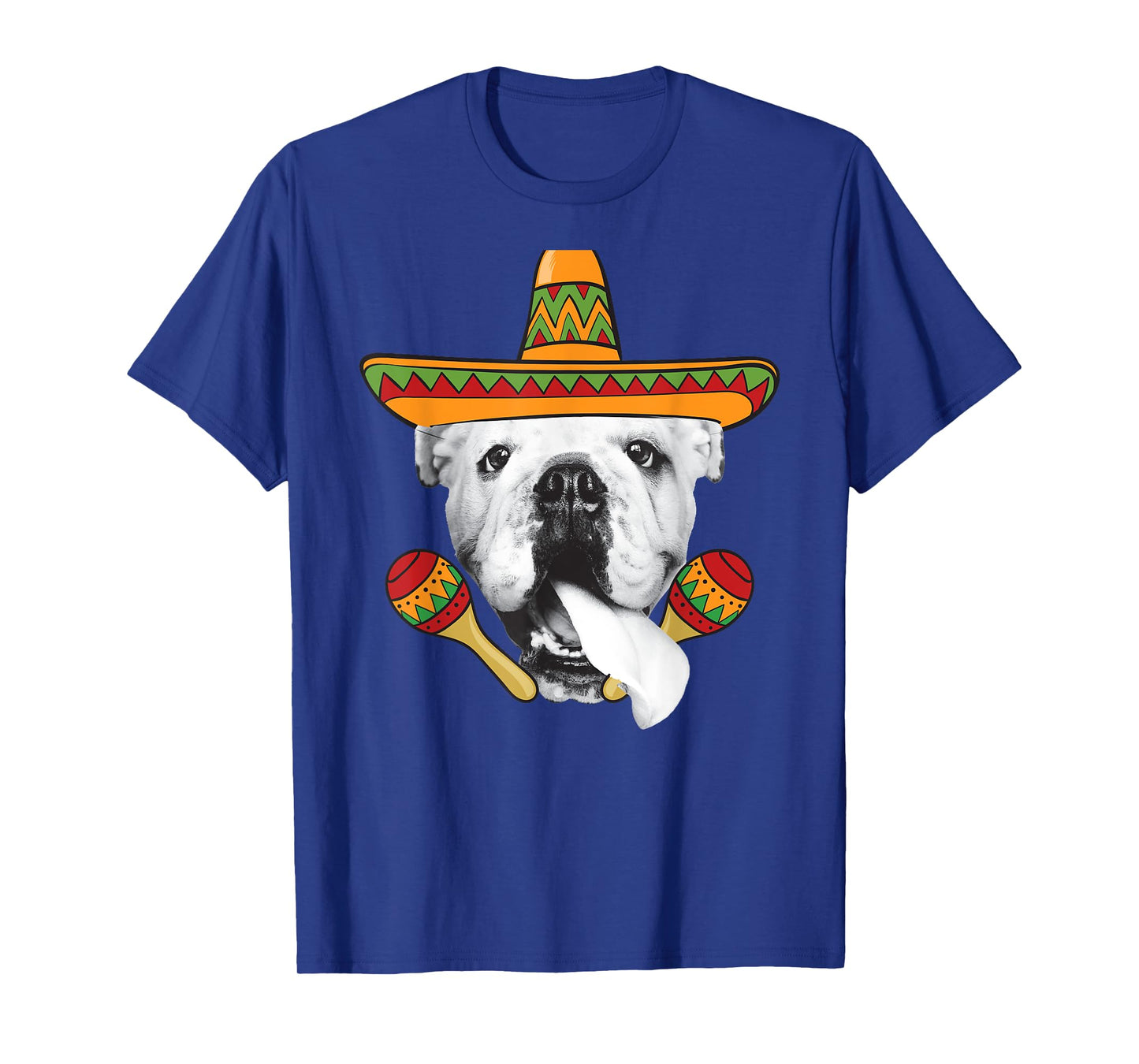 English Bulldog Cinco de Mayo T-Shirt Funny Dog Sombrero Tee T-Shirt for Men Women Girls Kids