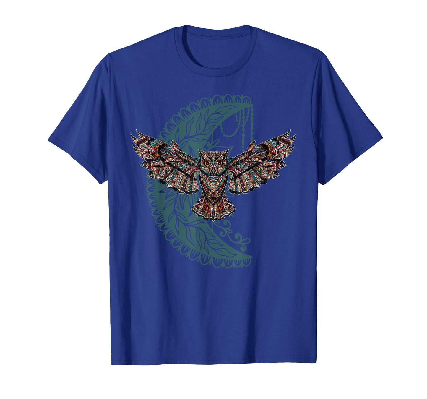 Native American Moon Dreamcatcher Owl Tribal Illustration T-Shirt