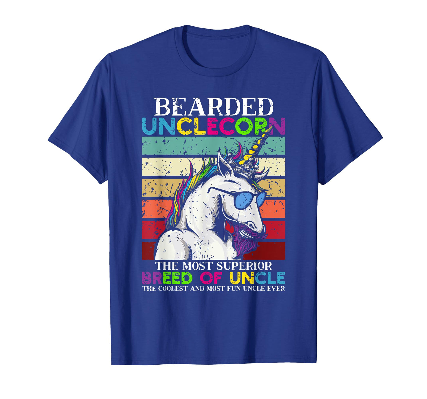 Bearded Unclecorn Uncle Unicorn Men Funny T-Shirt