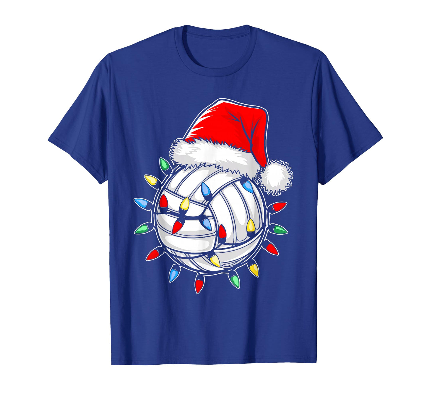 Santa Volleyball Ball Shirt Men Youth Boys Christmas Pajamas T-Shirt