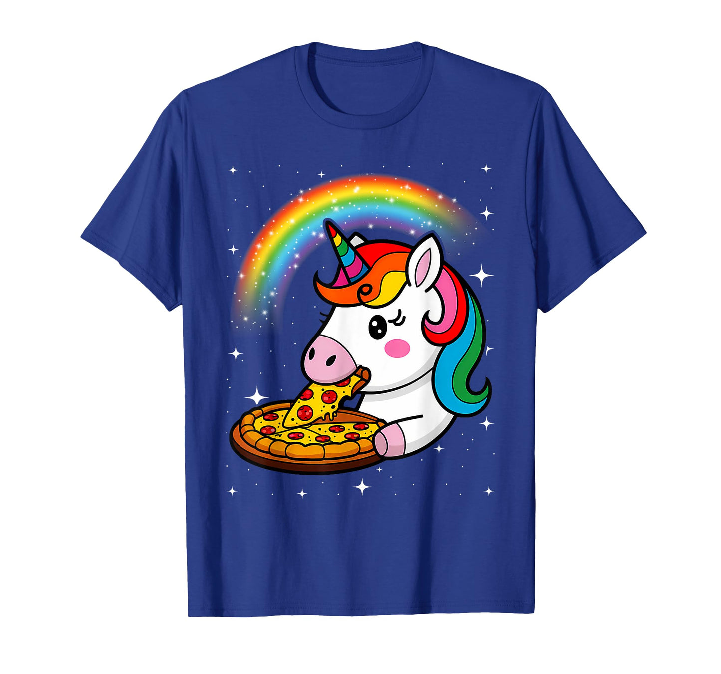 Unicorn Eating Pizza Unicorn Lovers Pizza Lovers T-Shirt