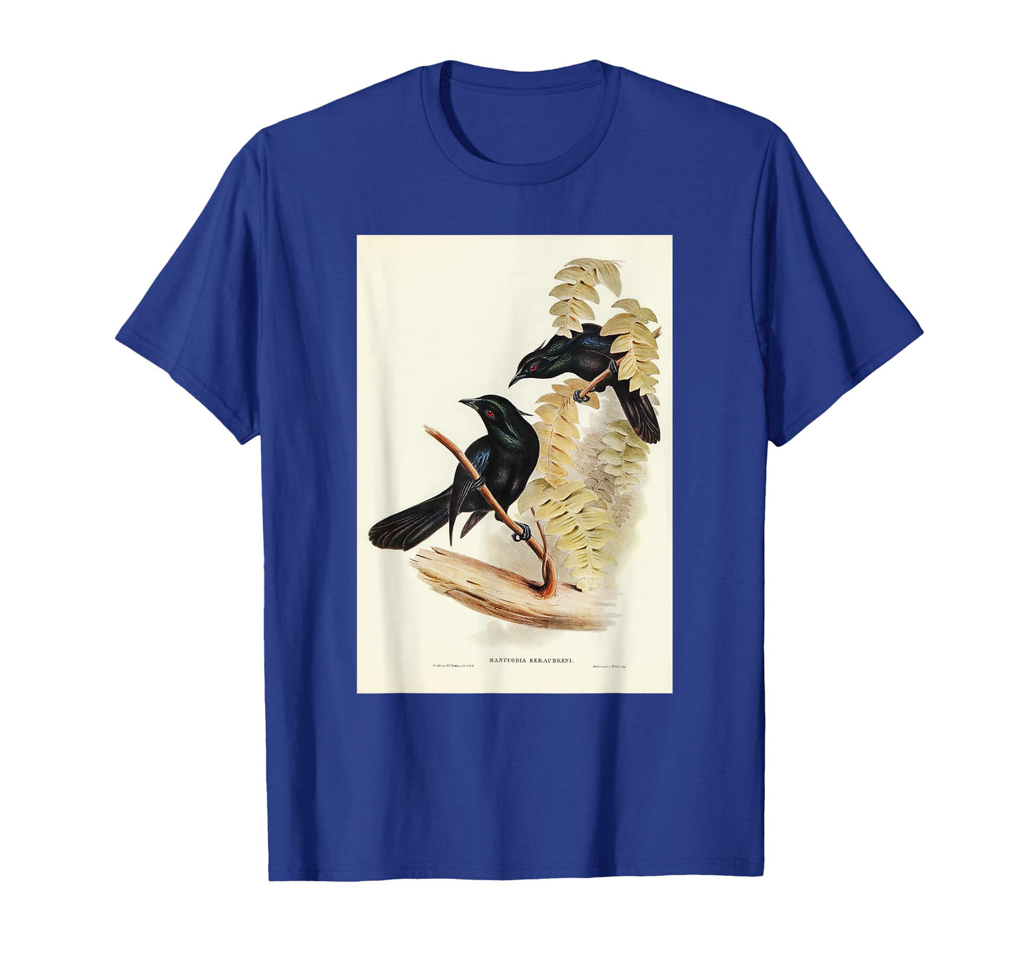 Keraudren's Crow-Shrike Birds Illustration For Men & Women T-Shirt