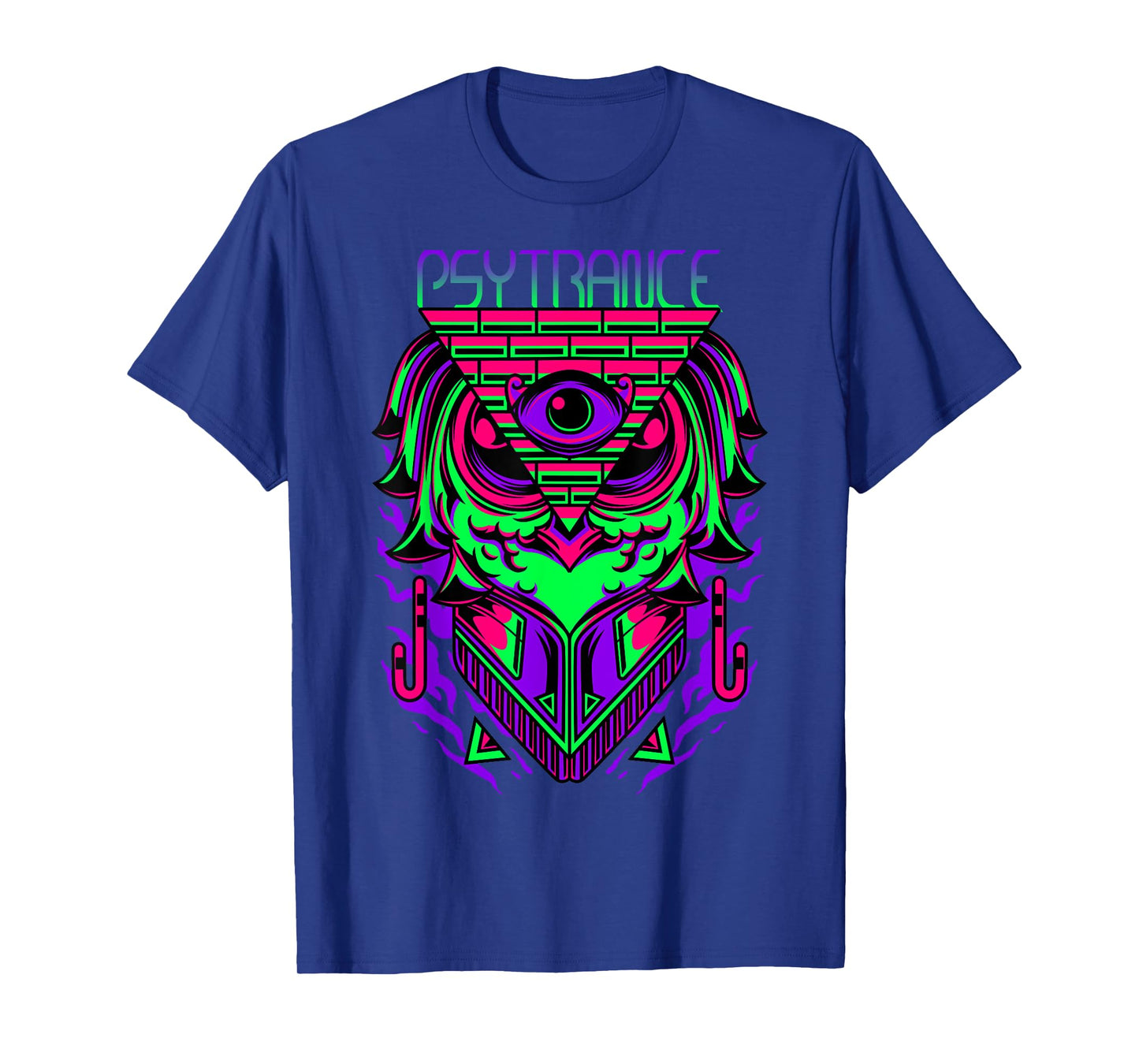 Psytrance Shirt, Rave Shirt, Techno Owl, EDM, Trippy 3rd Eye T-Shirt