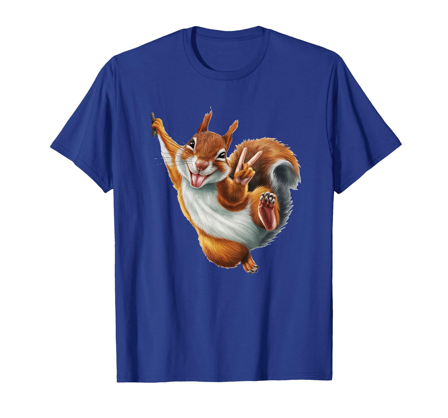 FUNNY SQUIRREL GIVING A PEACE SIGN. Makes me smile! SHAKA! T-Shirt