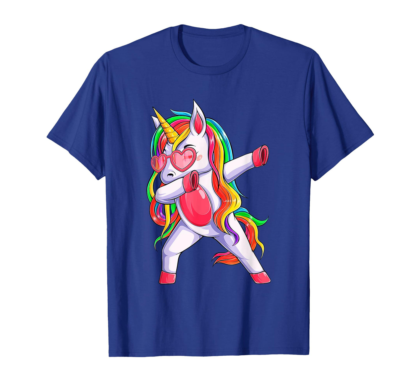 Dabbing Unicorn Party Birthday Rainbow Girls Kids Women Dab T-Shirt