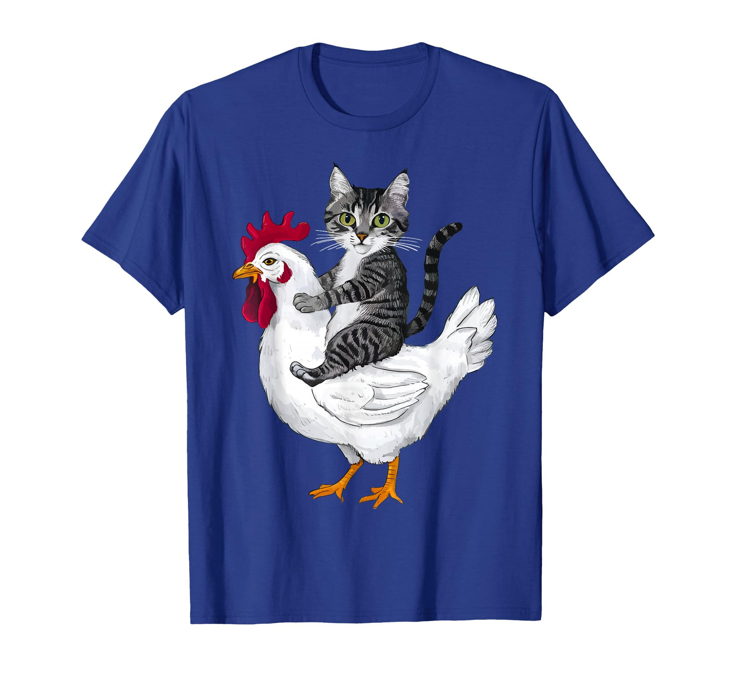 Funny Cat on a Chicken Lover T-Shirt