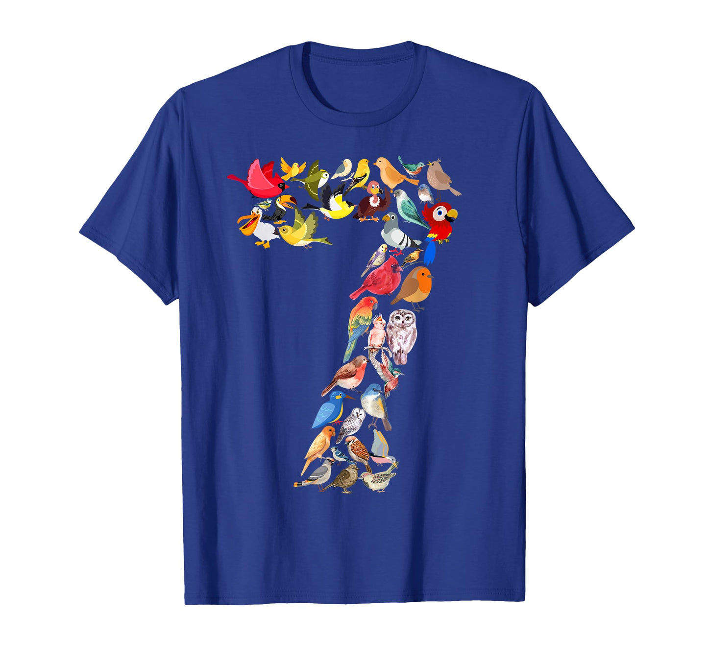 Kids 7th Birthday Birds Themed 7 Years Old Boys Bird Lover T-Shirt