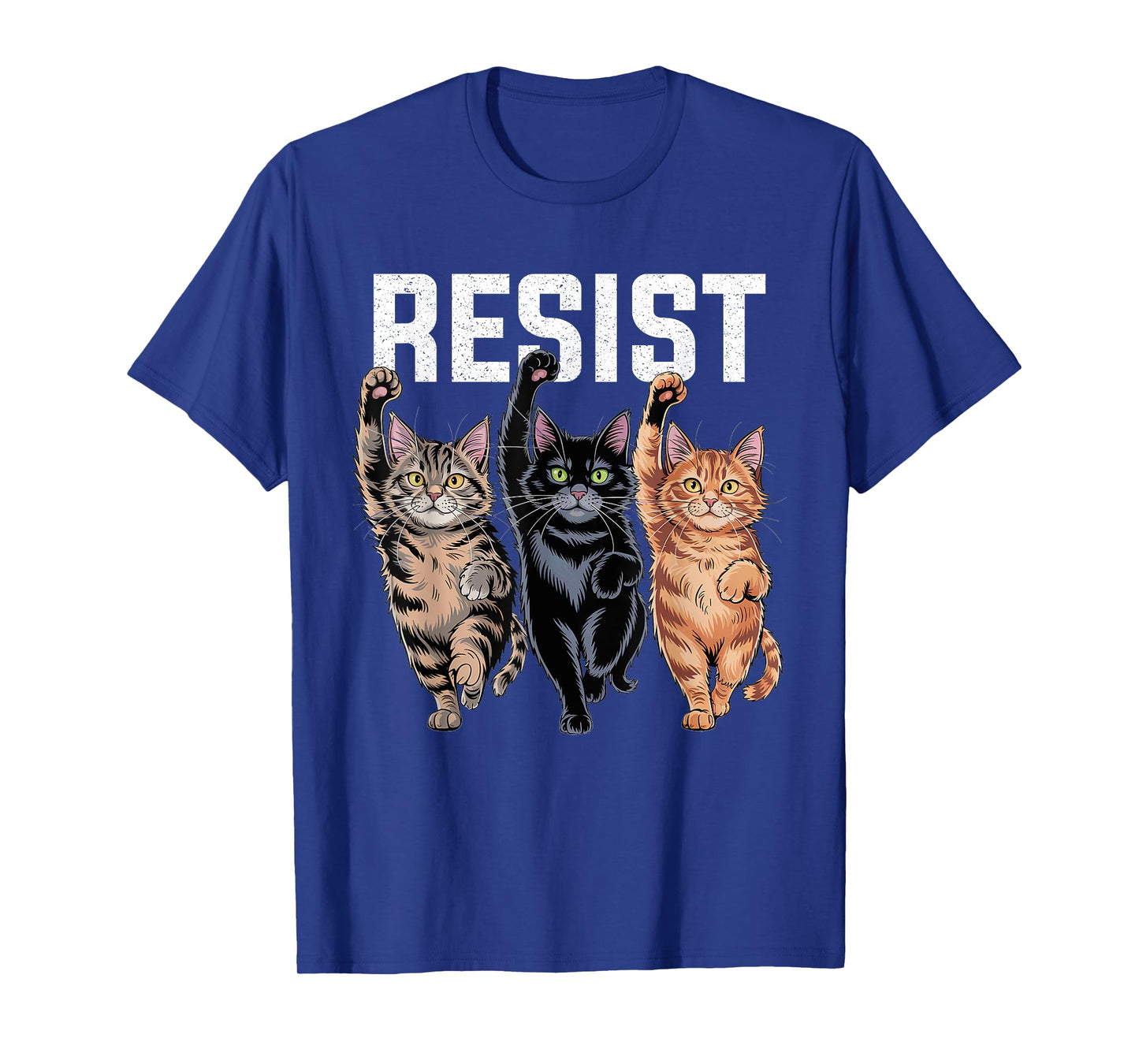 Funny Cats Resist Cat Protest Against Tariffs Men Women Kids T-Shirt