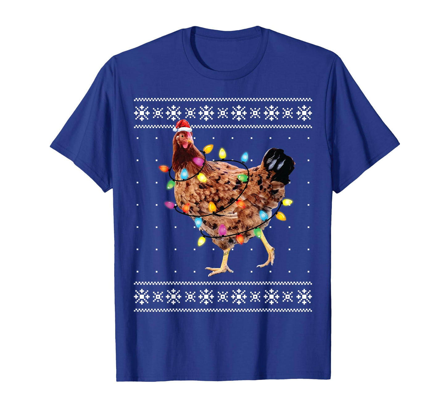 Funny Christmas Santa Chicken Xmas Ugly Sweater T-Shirt