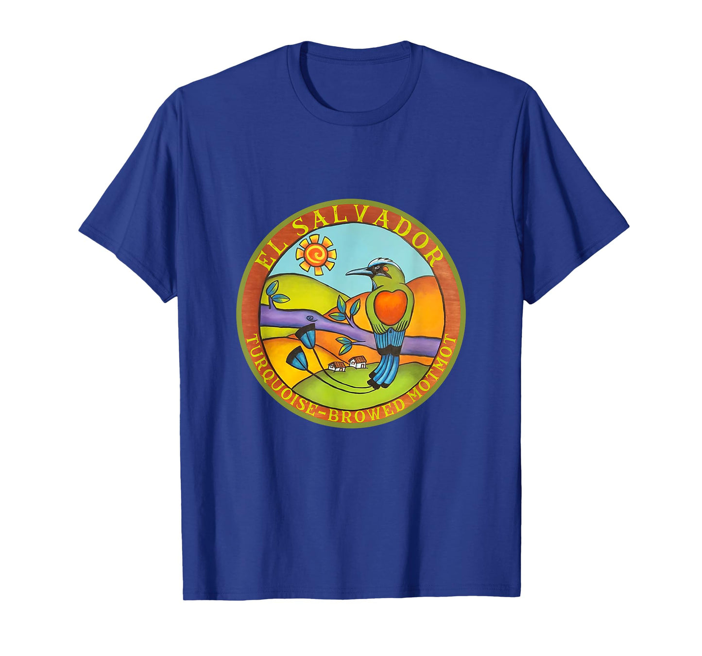 El Salvador Turquoise Browed Motmot bird watching travel T-Shirt