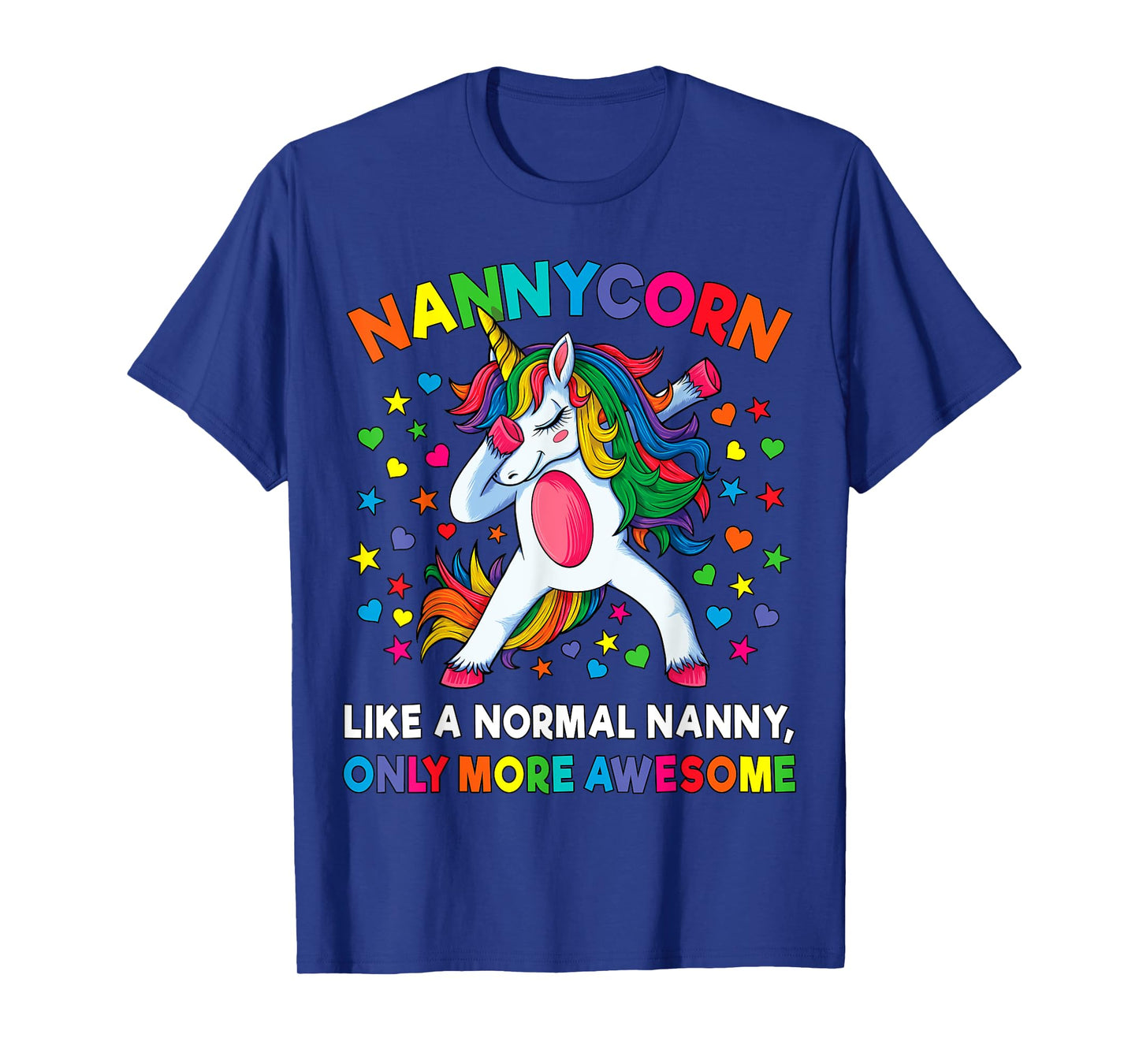 Nannycorn Like A Nanny Only Awesome Dabbing Unicorn Women T-Shirt