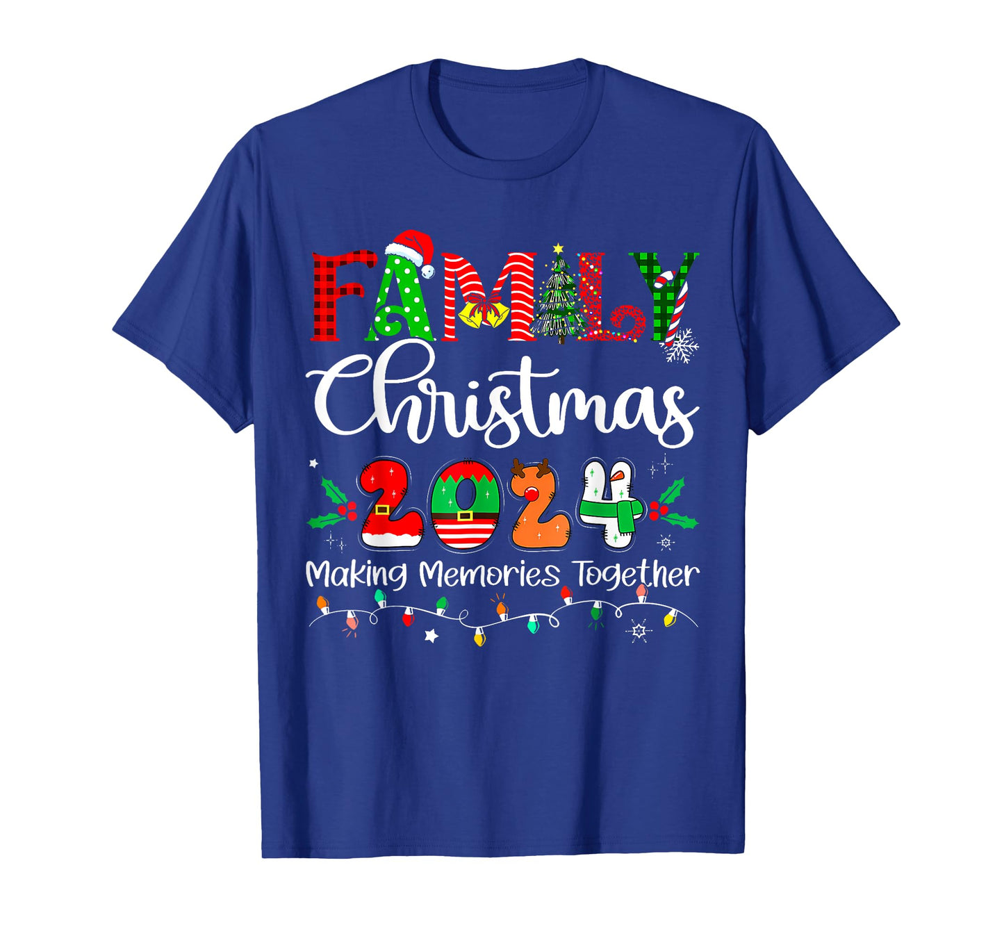 Family Christmas 2024 Matching Outfit Xmas Squad Santa Group T-Shirt