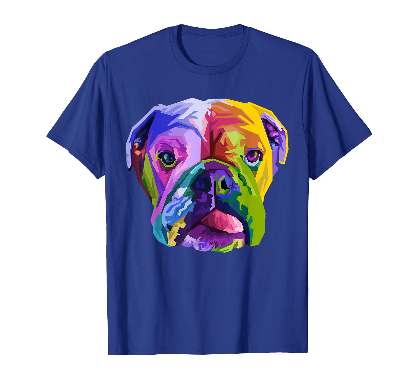 English British Bulldog Pop Art Portrait for Dog Owners T-Shirt
