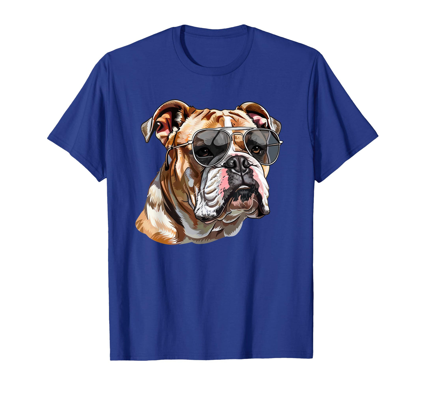 English Bulldog Dog Sunglasses Men Women Kids T-Shirt