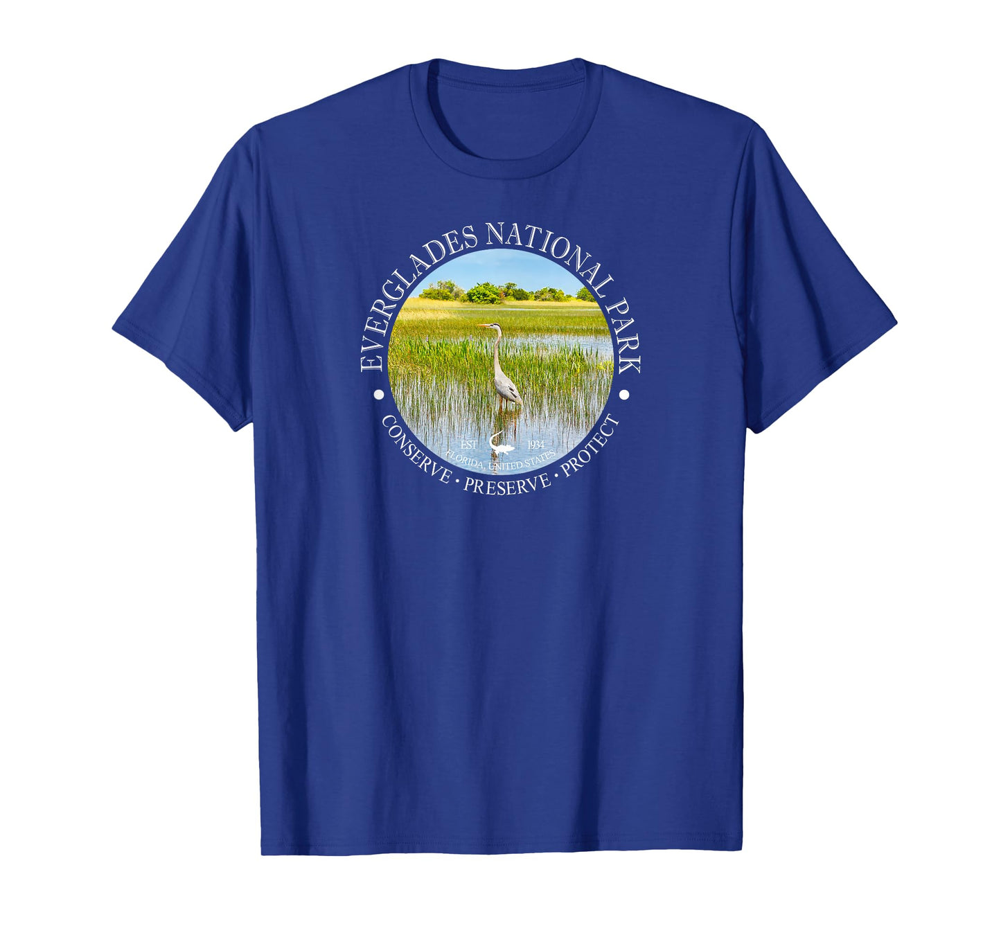 Heron Everglades National Park Conservation Gift T-Shirt