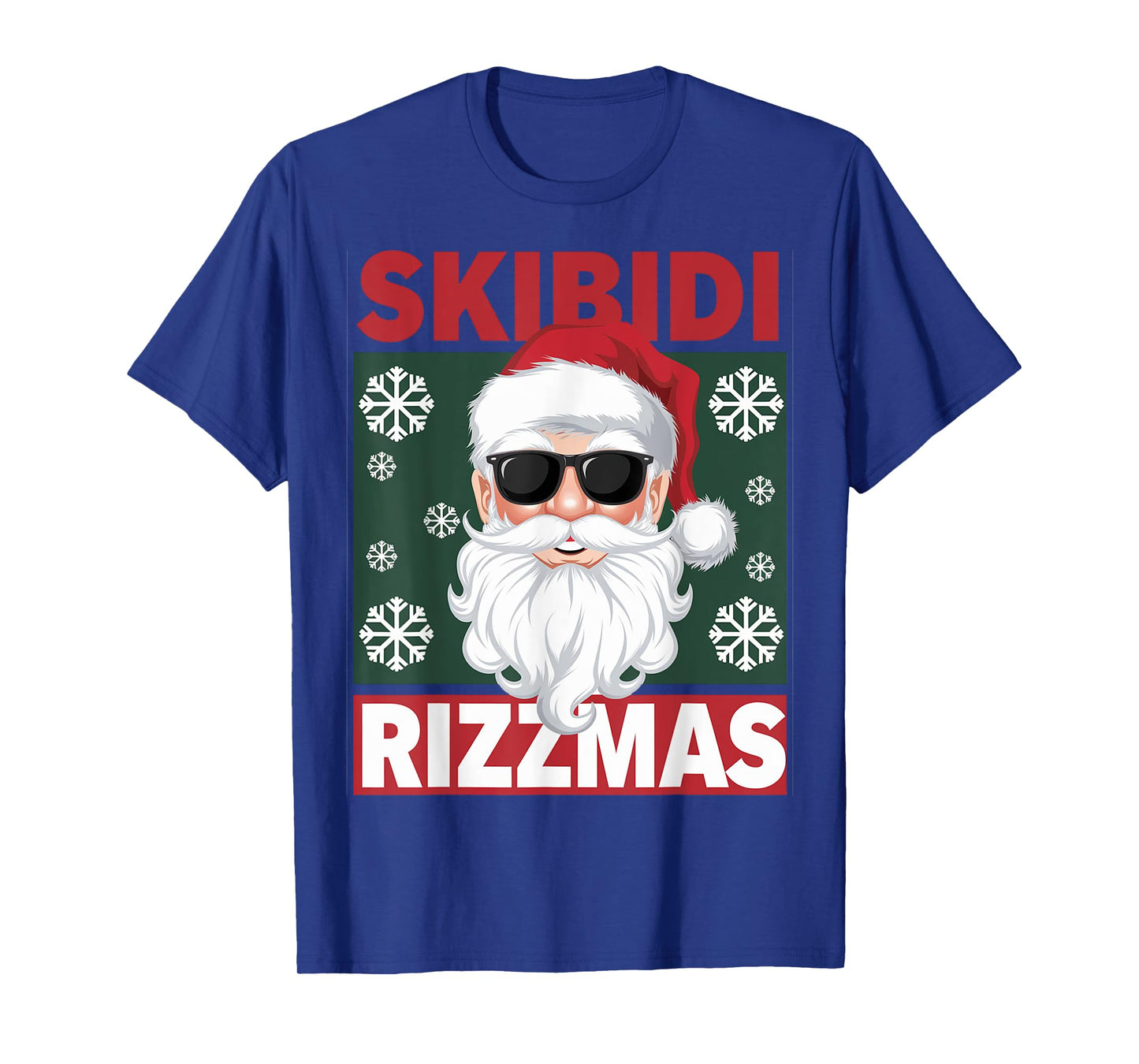 Skibidi Rizzmas Funny Gen Alpha Slang Christmas Penguin T-Shirt
