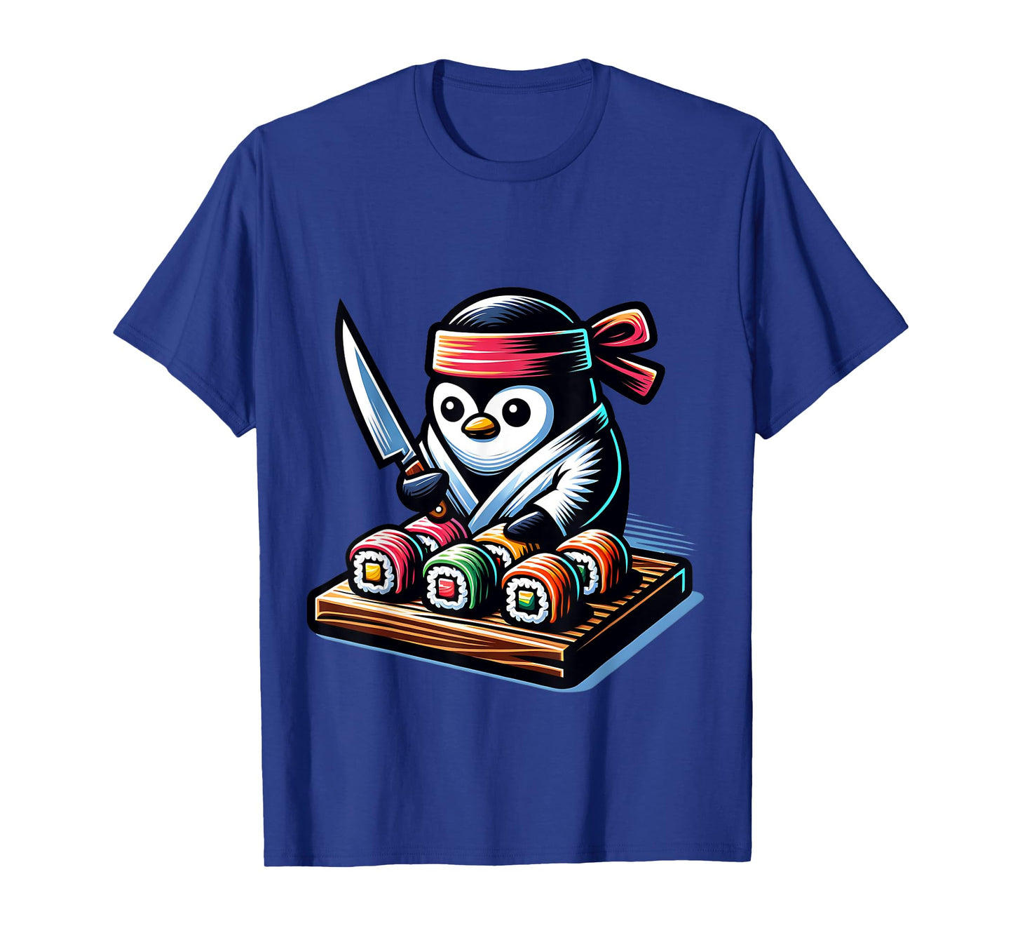 Penguin Prepares Sushi T-Shirt