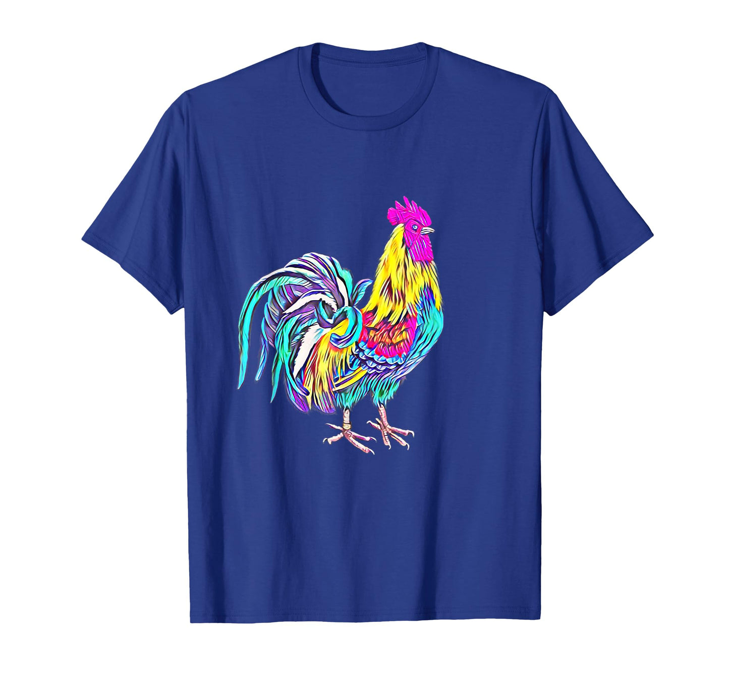 Rooster Chicken Farmer colorful Farm Animals Chickens T-Shirt
