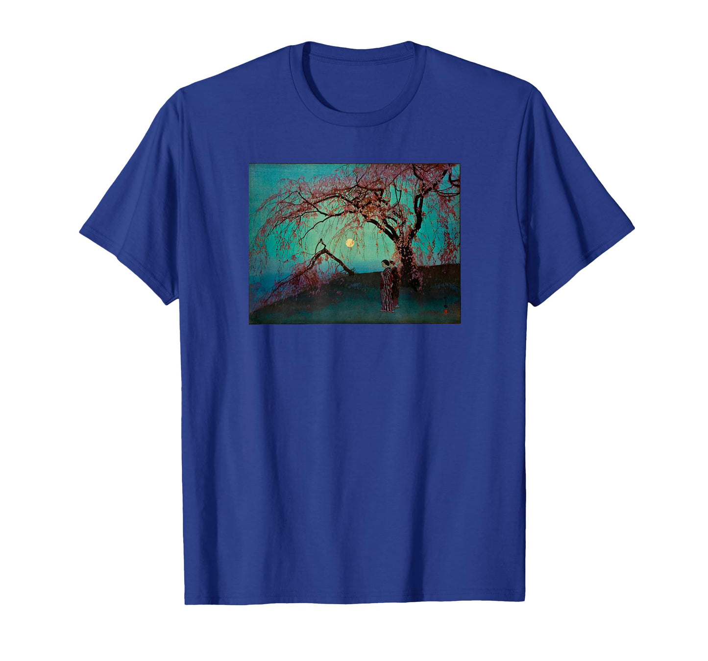 Japanese Art Hiroshige Woodblock Art Classic Print Retro Tee T-Shirt