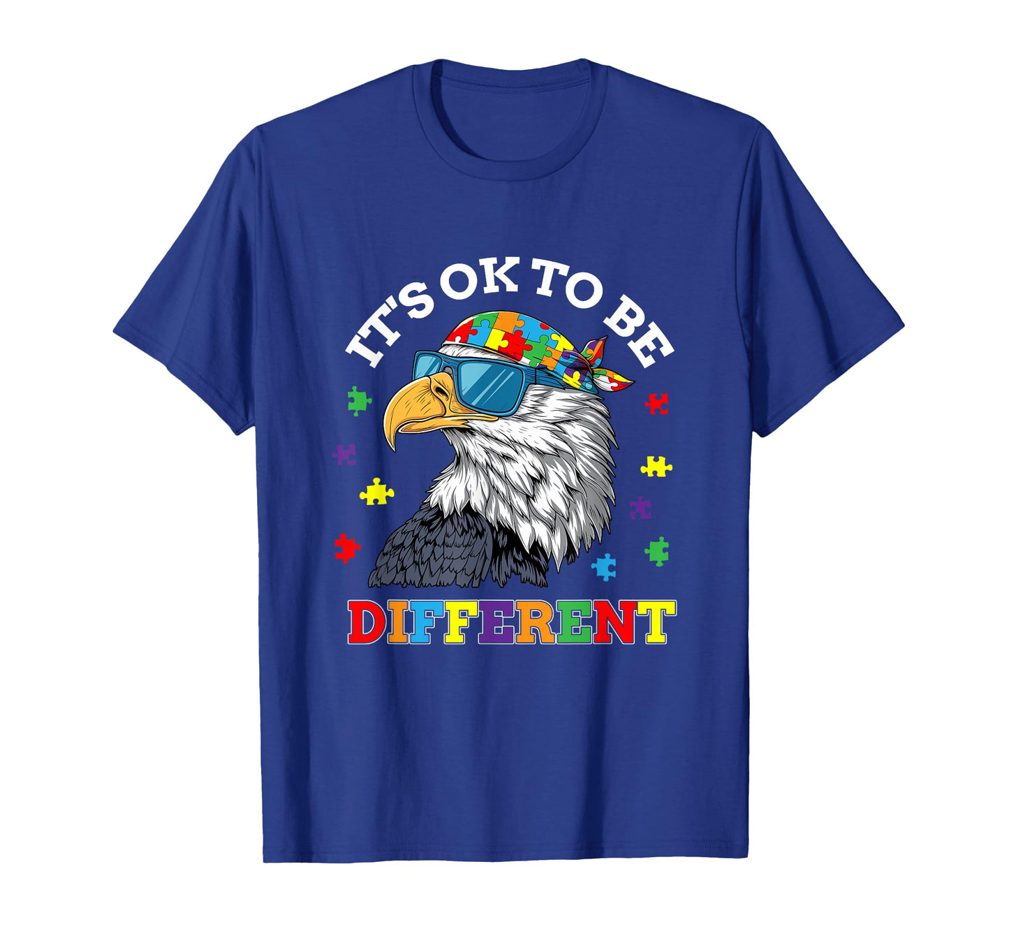OK to Be Different Autism Awareness Eagle T-Shirt
