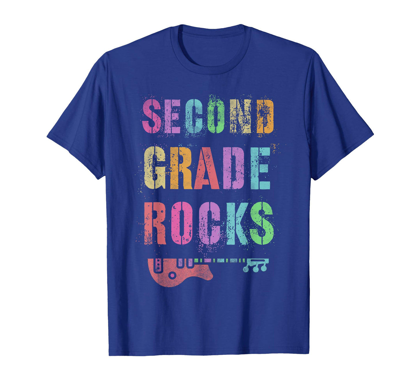 2nd GRADE ROCKS Teacher I Teach Second Gr Rockstar Teaching T-Shirt for Men Women Girls Kids