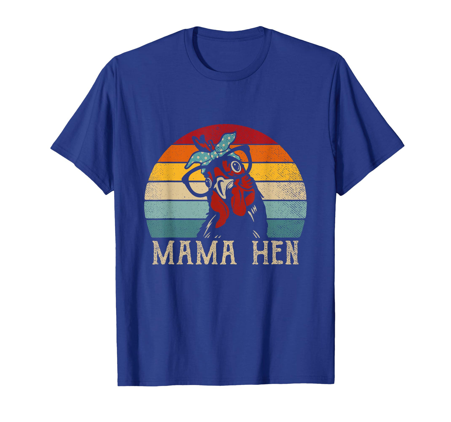 Funny Mama Hen Apparel 80s Vintage Retro Chicken Mom Mother T-Shirt