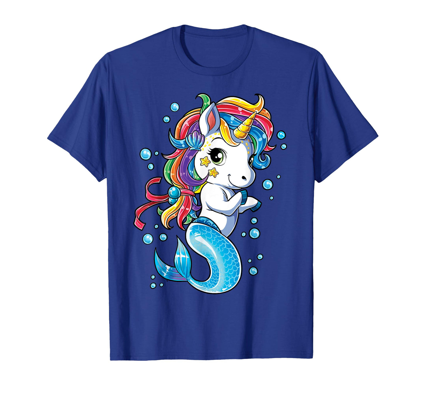 Unicorn Mermaid Mermicorn T Shirt Girls Kids Rainbow Gifts T-Shirt