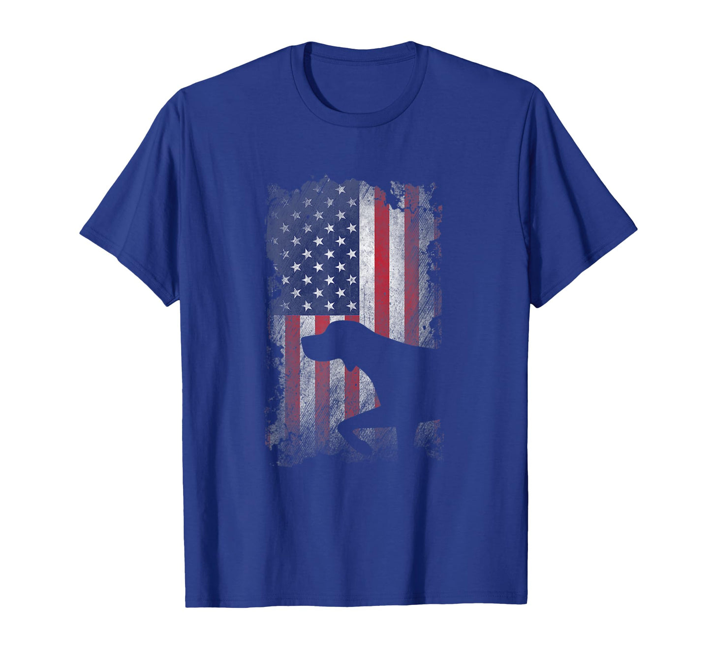 Patriotic German Shorthaired Pointer American Flag GSP Dog T-Shirt
