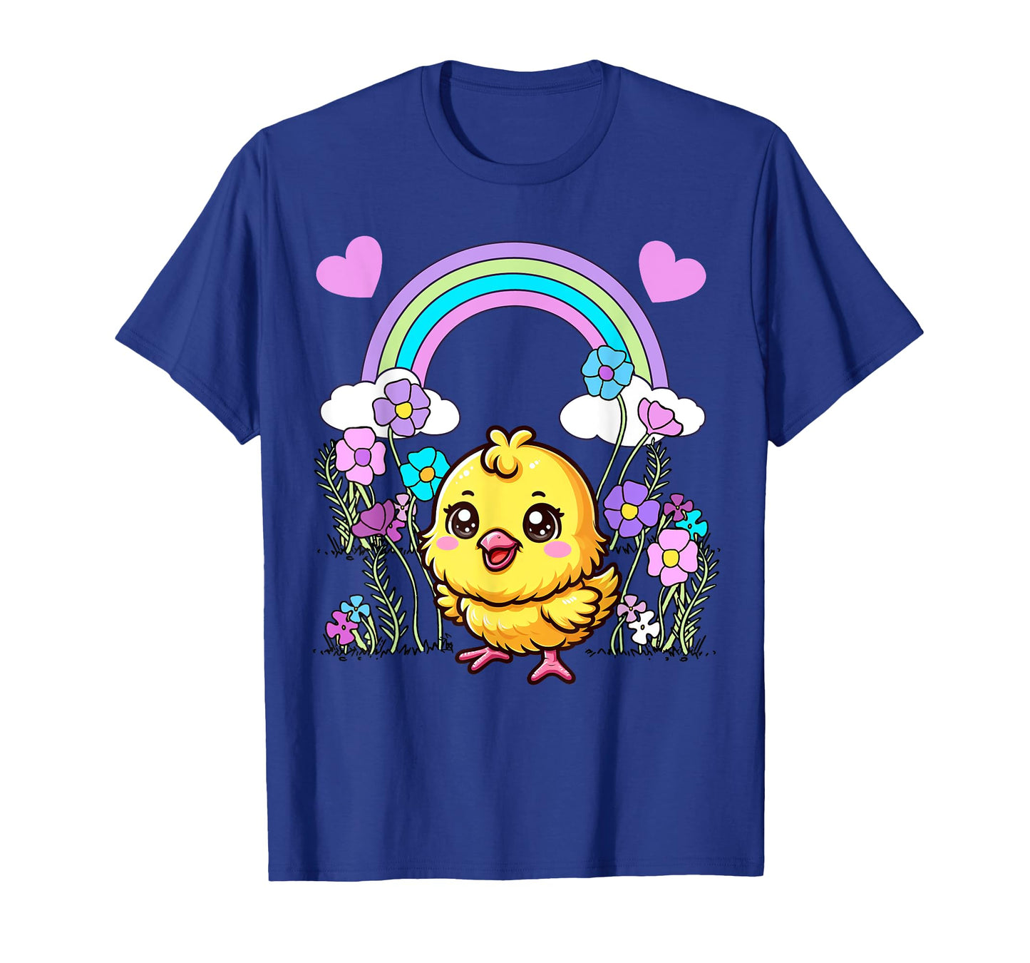 Easter Spring Chick Flowers Children Child Baby Easter Party T-Shirt