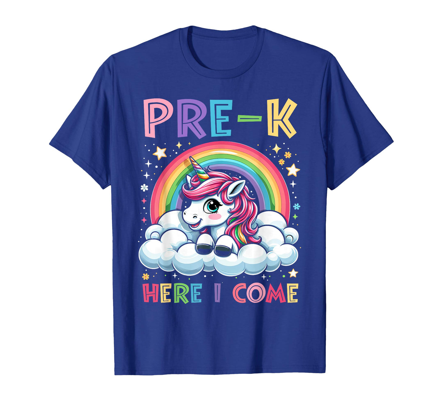 PreK Pre K Shirts For Girls Kids Unicorn Pre-K Here I Come T-Shirt