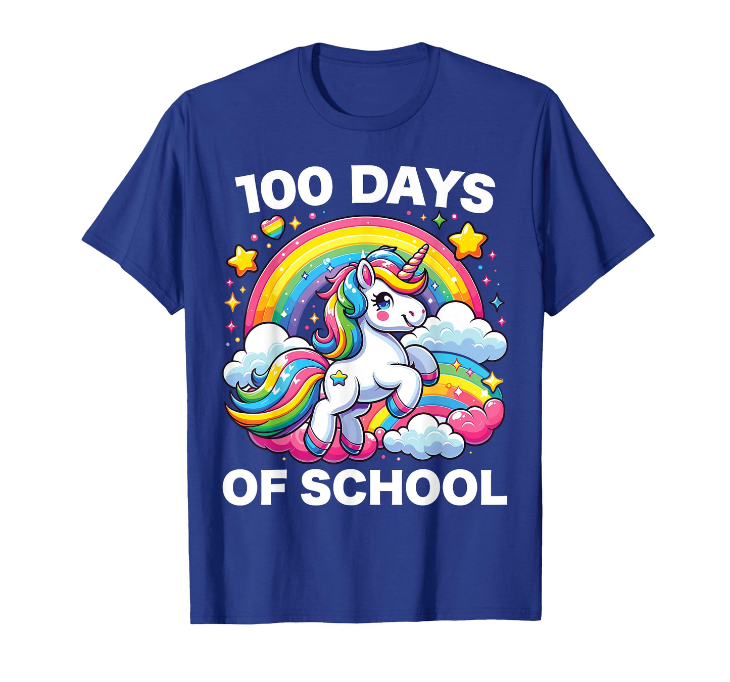 100 Days of School Unicorn Girls Teacher 100th Day of School T-Shirt