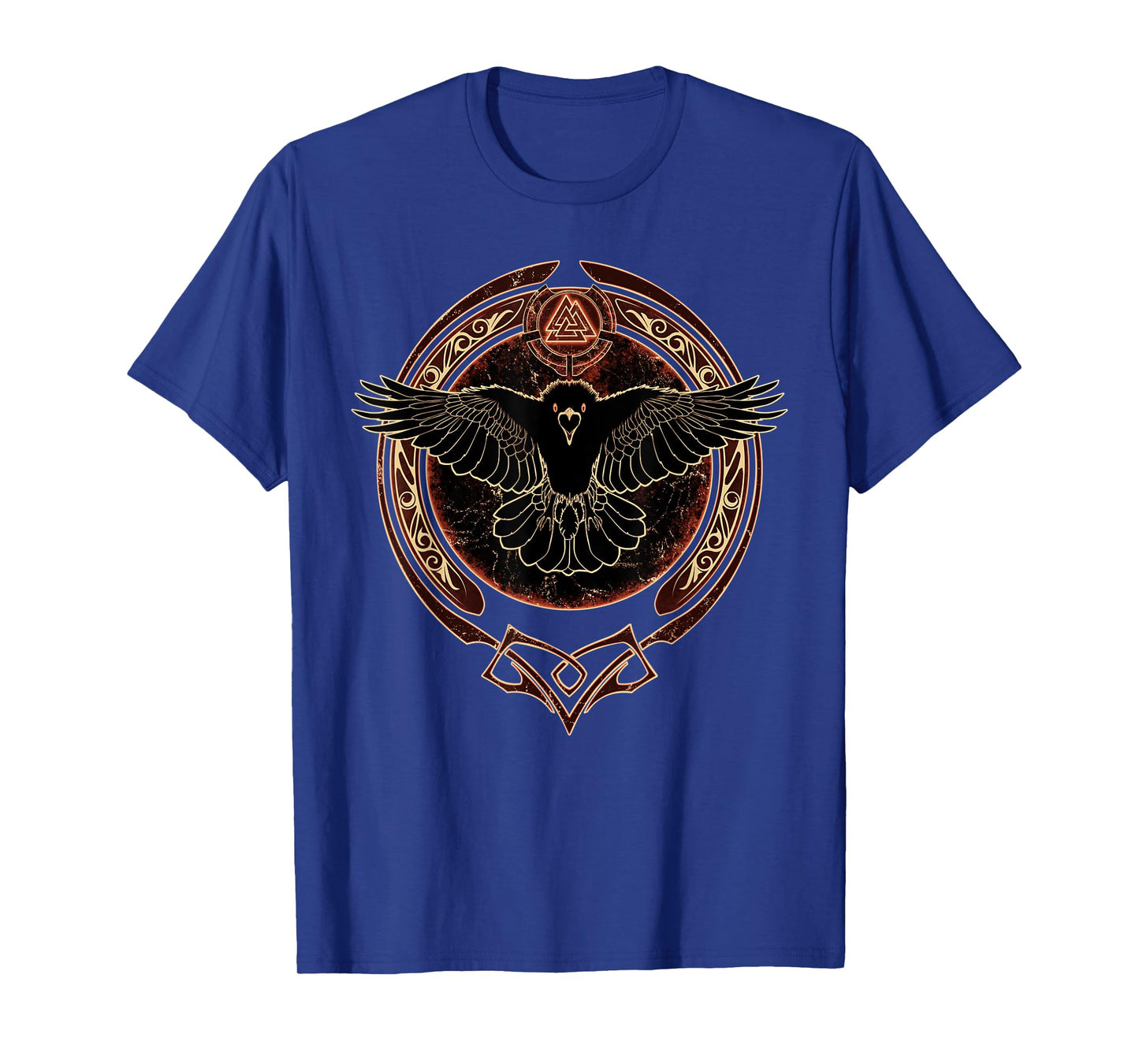 Hugin Viking Raven Valknut Symbol T-Shirt