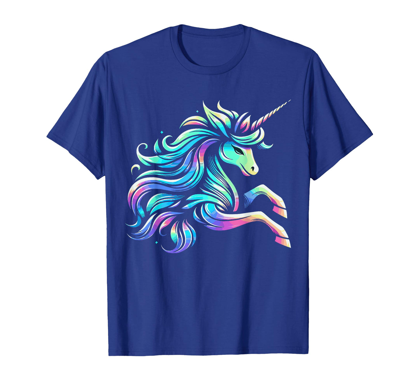 Mythical Unicorn Magical Fantasy Vibrant Colors Enchanted T-Shirt
