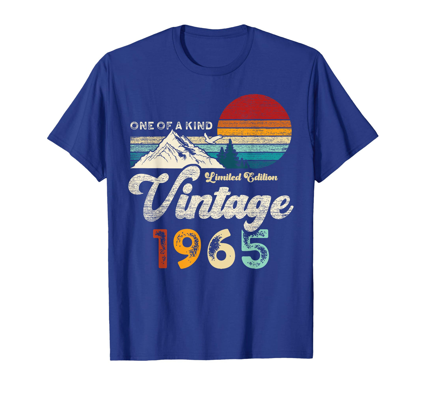 Vintage 1965 Mountains Eagle Retro 60th Birthday T-Shirt
