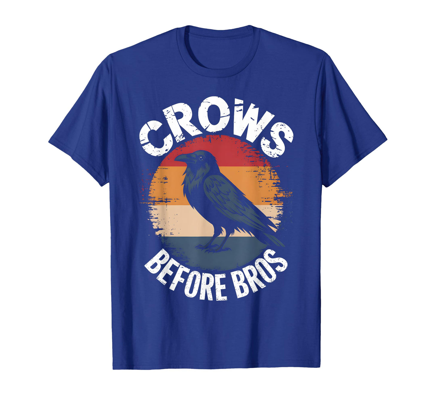 Crows Before Bros Design Dark Bird Witchcraft Retro Raven T-Shirt