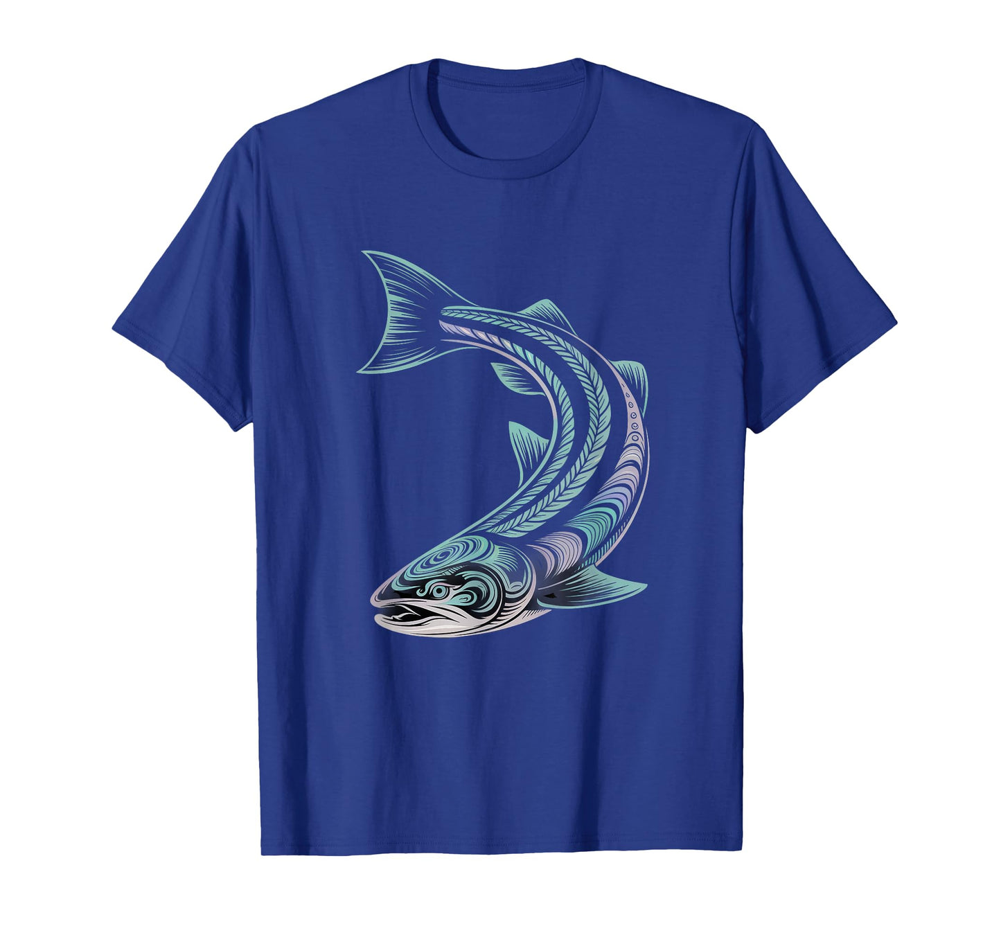 Salmon Fish Indian Tribal Art Native American T-Shirt