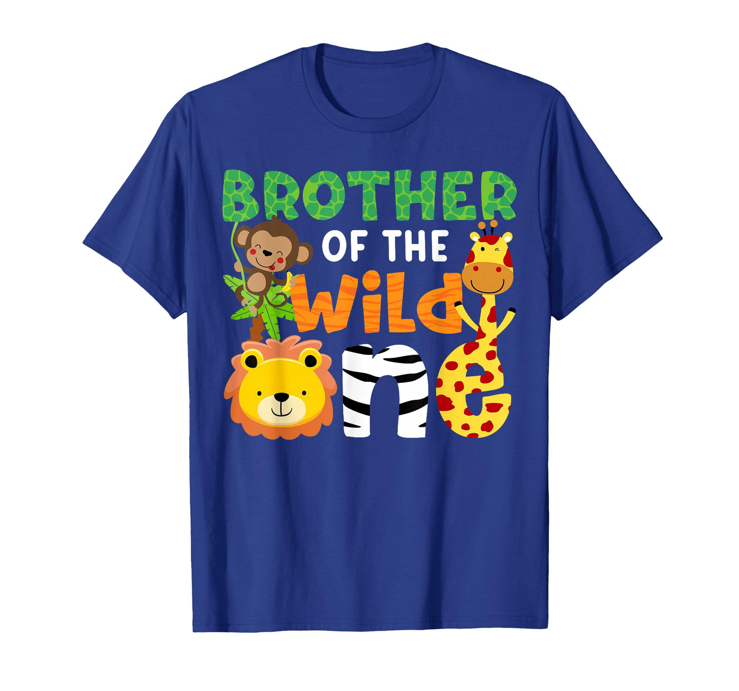 Brother of the Wild One Zoo Theme Bday Safari Jungle Animals T-Shirt