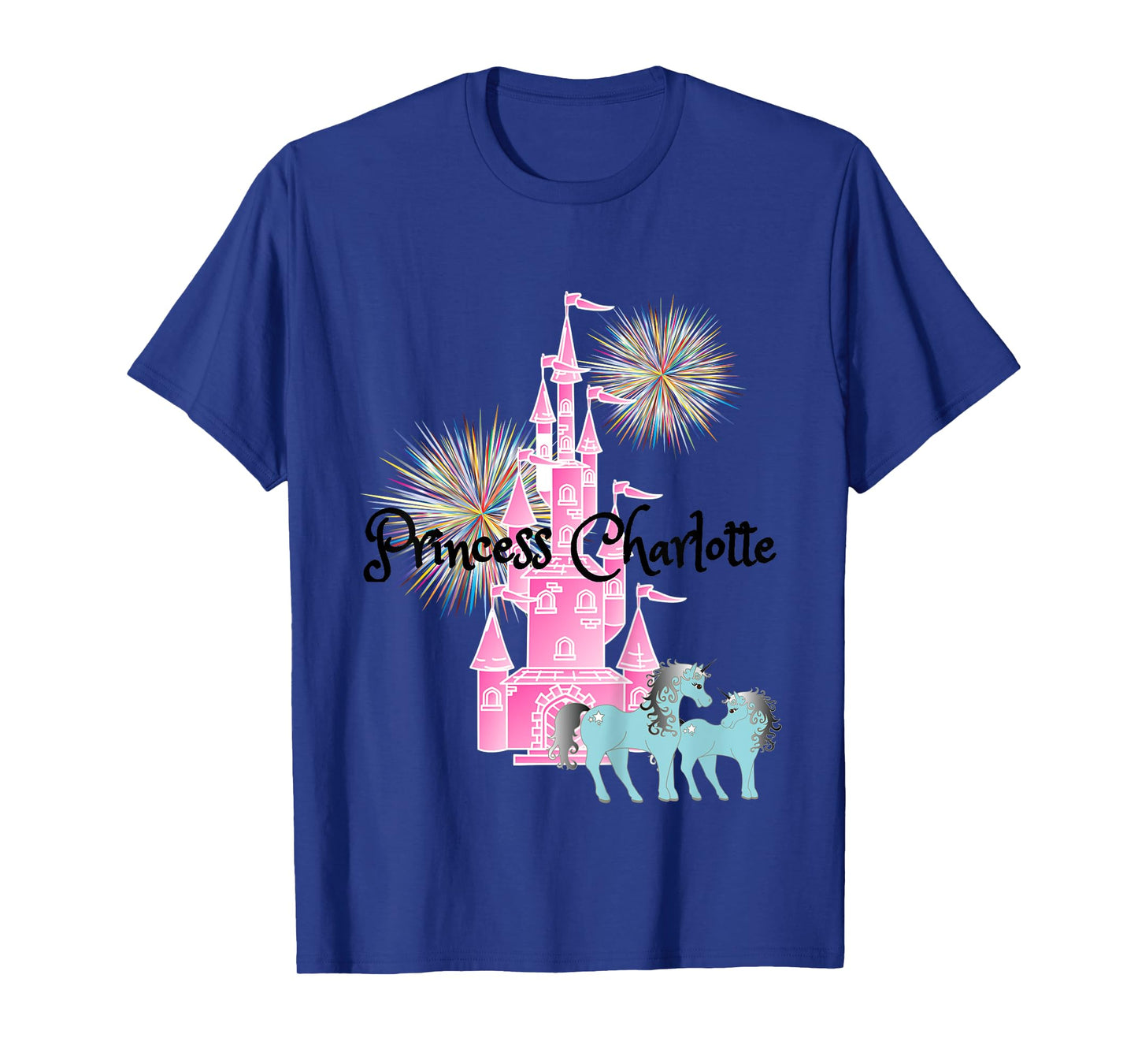 Kids Princess Charlotte Name Girls Personalized Custom T-Shirt