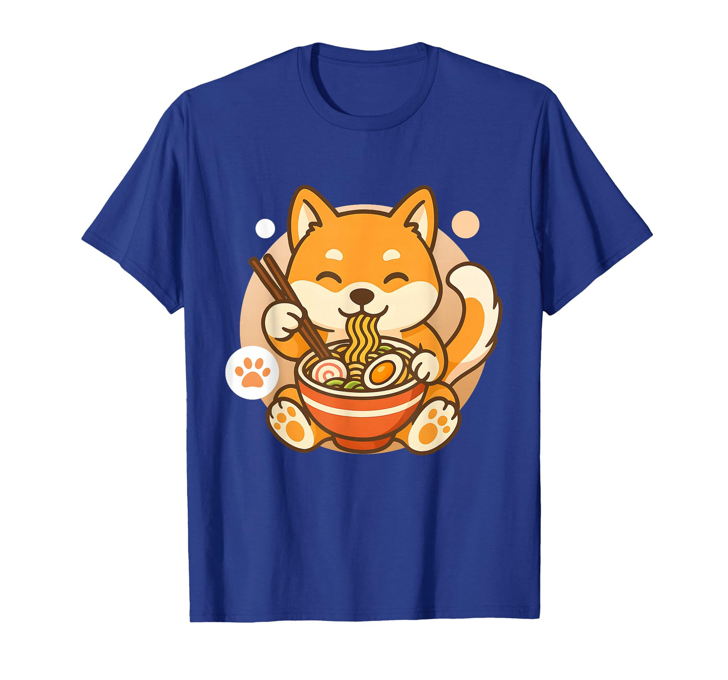Cute Shiba Inu Dog Ramen Noodles Bowl Anime Kawaii Neko Gift T-Shirt