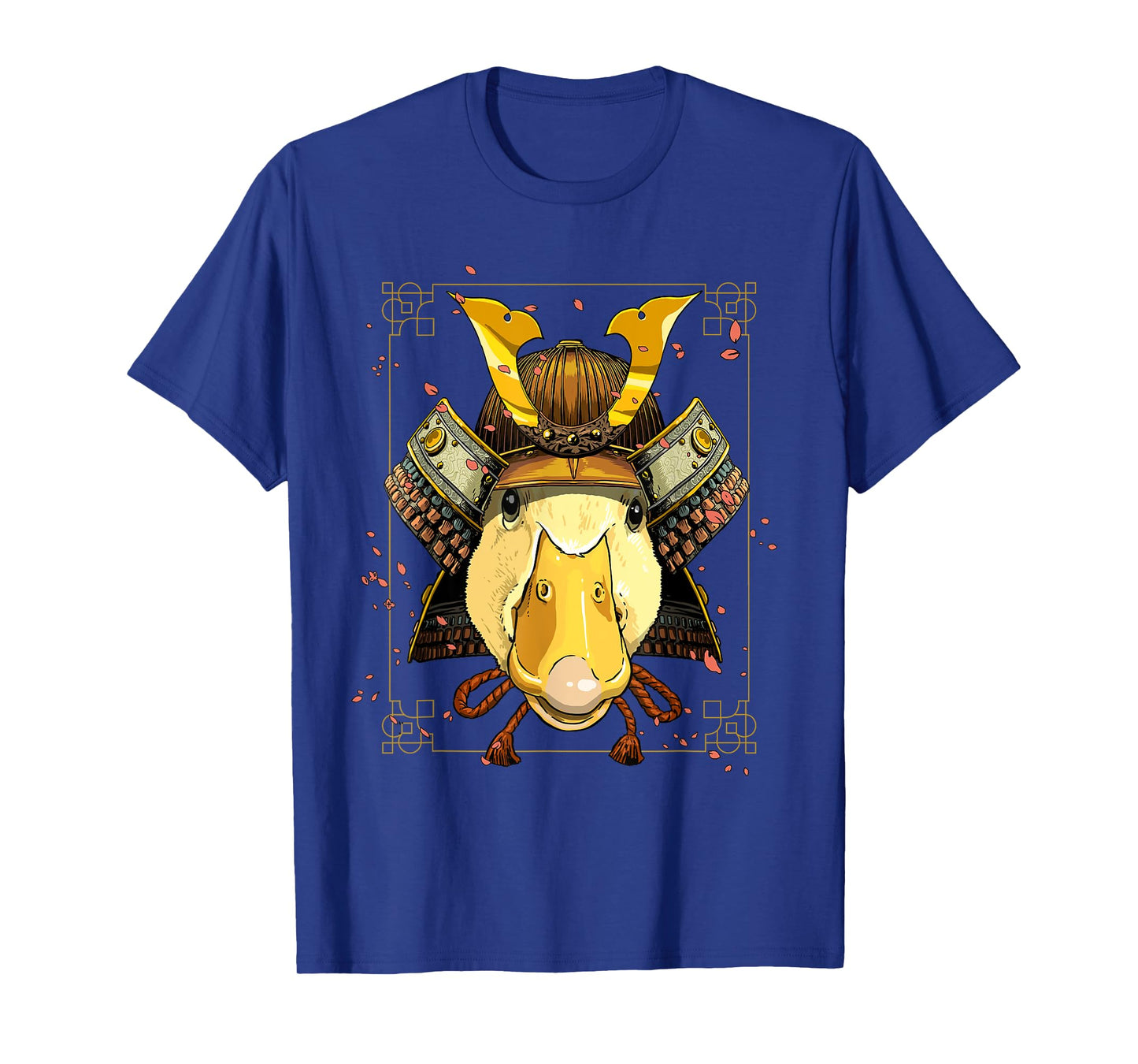 Japanese Samurai Duck Bird Animal Face Waterfowl Duck Lover T-Shirt